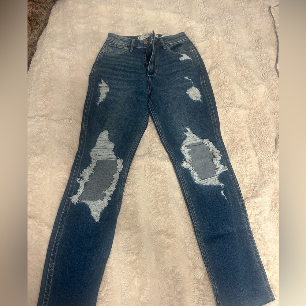 hollister mom jeans